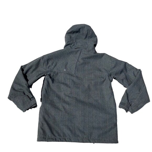 686 MEDIUM Men's Gray AAC Tiger Snowboard/Ski Jacket with Woven Detail - Picture 4 of 14